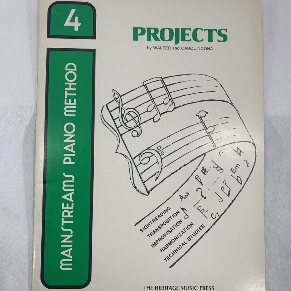 4 Mainstreams Piano Method Walter And Carol Noona Piano Music Sheet Books - Picture 8 of 9